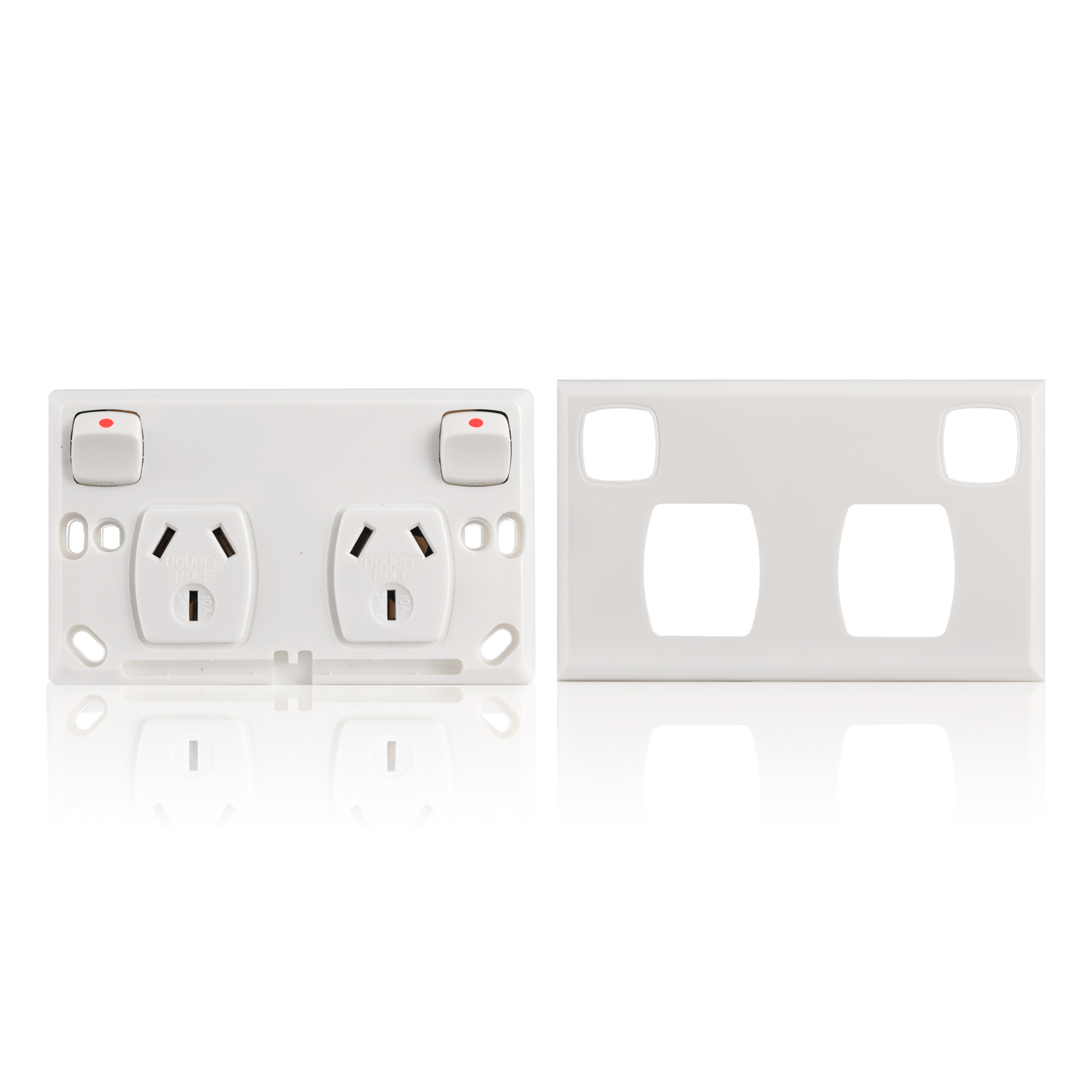 TRANSCO Power Point Double Pole 240 V 10 Amp GPO Outlet Caravan