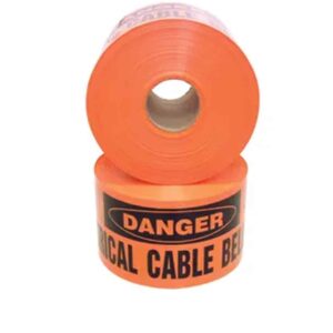 UNDERGROUND WARNING TAPE – SAFETY – ORANGE 250 metres U010015