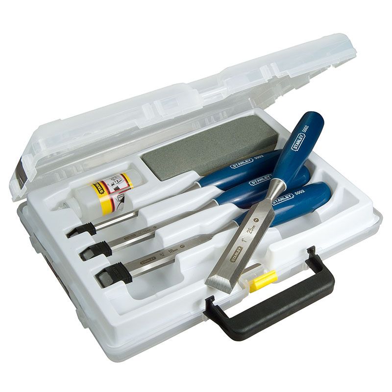 STANLEY Chisel Set 5002 Series + Oil & stone 6pc 0-16-130 - Image 4