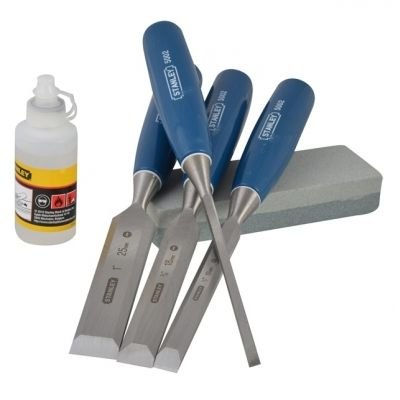 STANLEY Chisel Set 5002 Series + Oil & stone 6pc 0-16-130