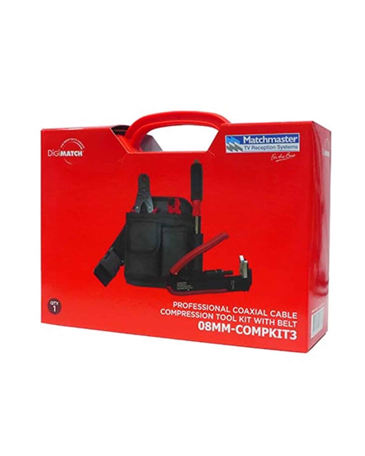MATCHMASTER Professional Coaxial Cable Compression Tool Kit 08MM-COMPKIT - Image 2