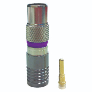 MATCHMASTER PAL FEMALE COMPRESSION CONNECTOR FOR RG59 SDI CABLE (25 Pack) : 08MM-HD59PF