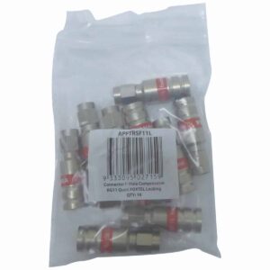 10 x MATCHMASTER CONNECTOR RG11 FOXTEL APPROVED : 26MM-DRS-11L