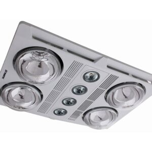 Martec Profile Plus LED 4 Heat 3 in 1 Bathroom Heater Exhaust Fan White MBHP4LW