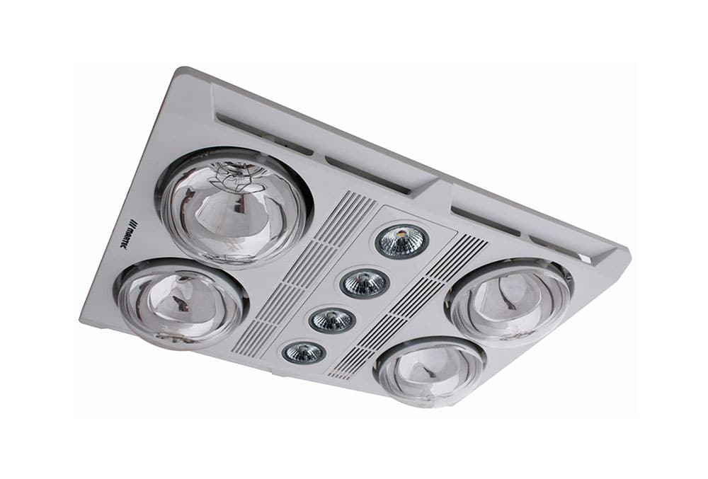 Martec Profile Plus LED 4 Heat 3 in 1 Bathroom Heater Exhaust Fan White MBHP4LW