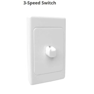 FANTECH 3-speed switch for use with Ezifit In-Wall Exhaust Fan DSS1-16