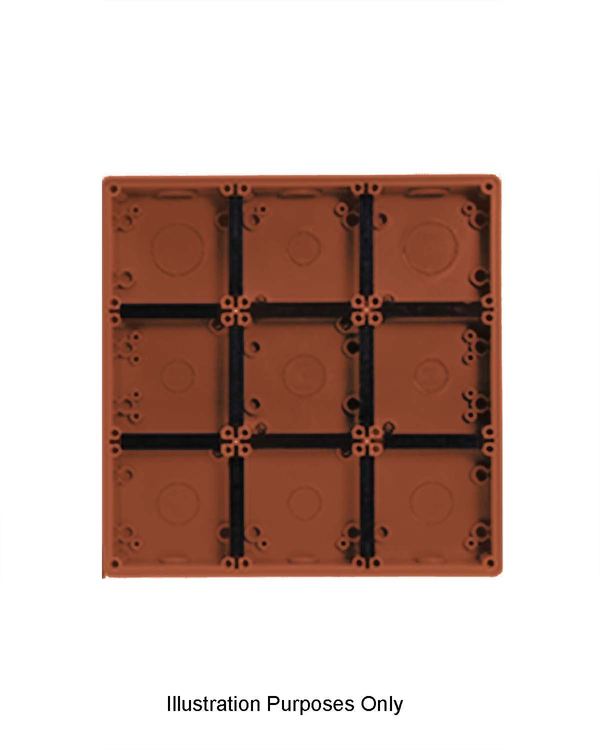 PULSET 9 Way/Gang Deep Mounting Enclosure - RO (IP/G9E/RO)