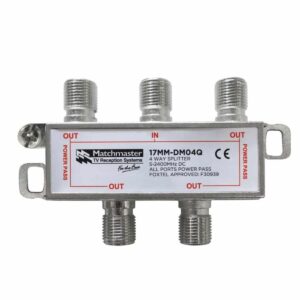 MATCHMASTER SPLITTER 4 WAY FOR TDT SYSTEMS - BULK PACK 50 Pack : 17MM-DM04QB