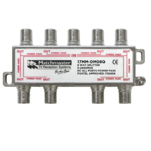 MATCHMASTER SPLITTER 8 WAY FOR TDT SYSTEMS - BULK PACK 50 Pack : 17MM-DM08QB