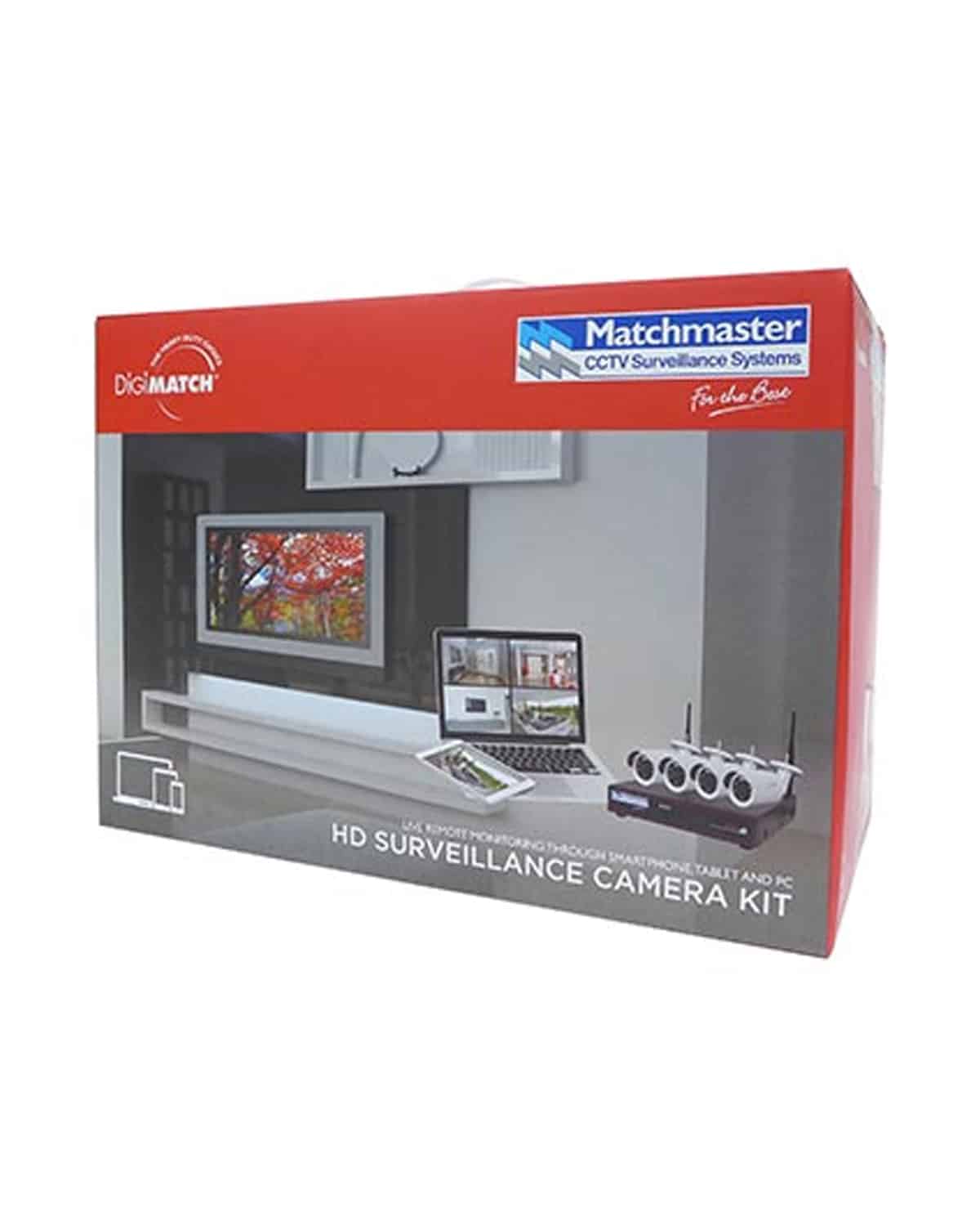 MATCHMASTER LAN (POE) CCTV Security Kit 2TB Storage with 4x 4MP Bullet Cameras 50MM-LN8CH2TB4B - Image 2