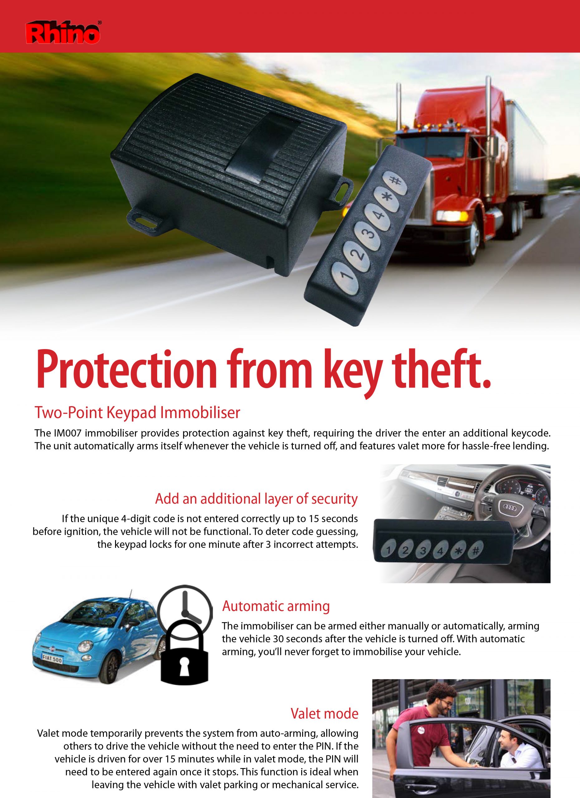 Rhino Engine Immobiliser with Keypad IM007 - Image 4