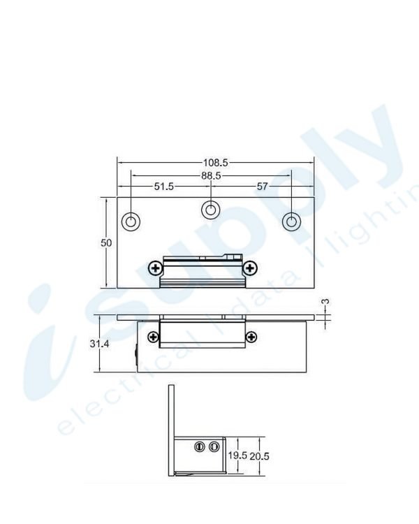 VIP Vision Surface Mount Electric Door Strike ACLOC101 - Image 3
