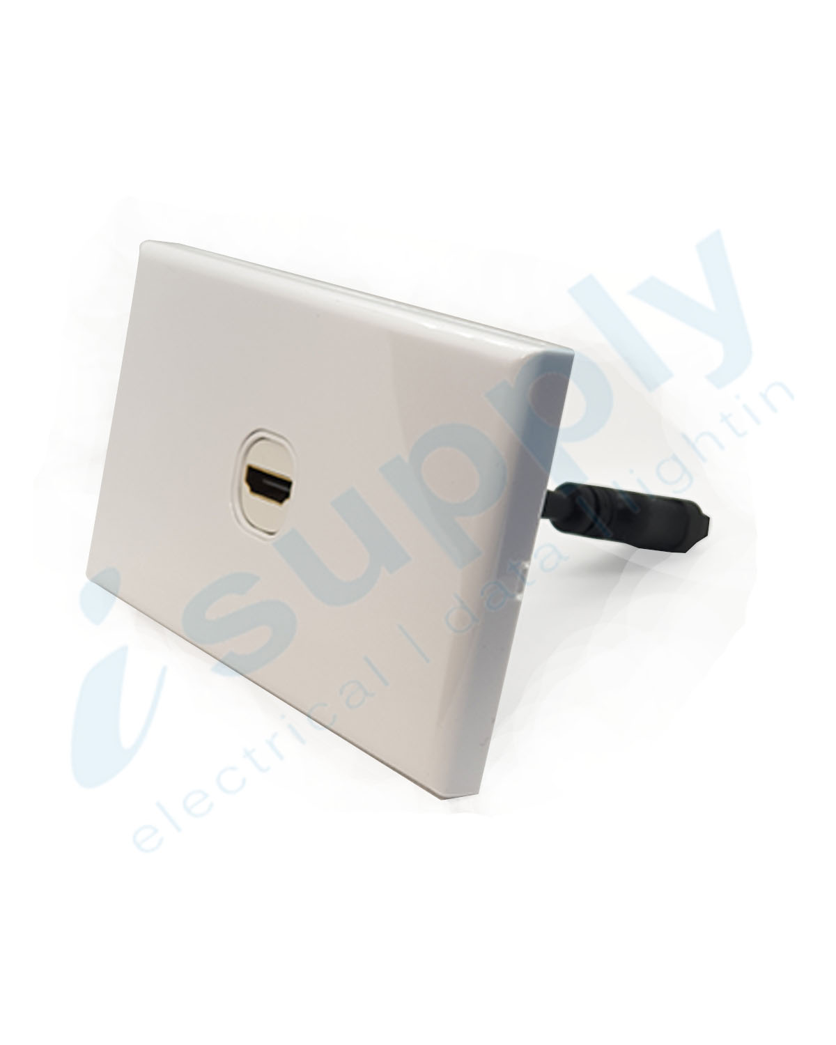 1 Port Gang Wall Plate Wallplate Clipsal Style HDMI v1.4 Home Theatre A/V Insert - Image 2