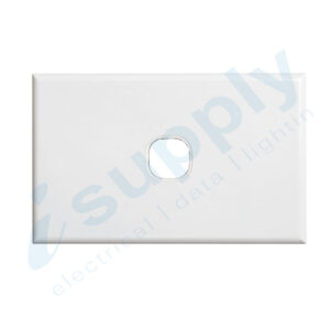 DEXTON 1 Gang Slim 5mm Plate White DXSW1/P