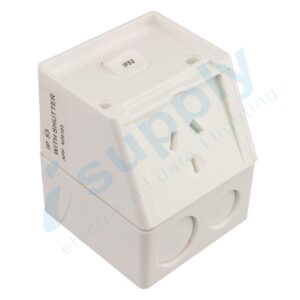 Transco IP53 Single Power Point 10A Outdoor Weatherproof P1WP/S