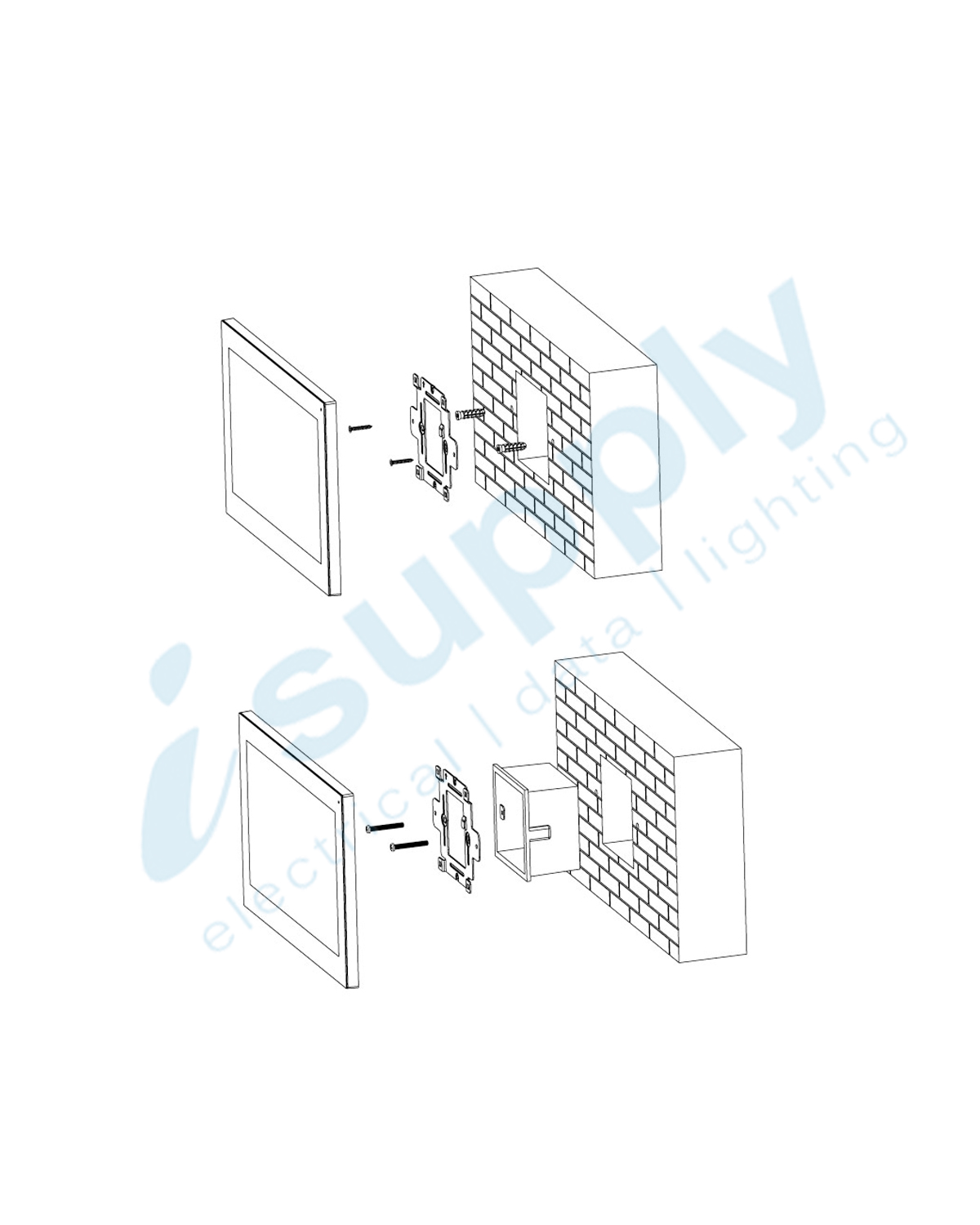VIP Vision Residential Series Large IP Intercom Monitor (Black) INTIPMONGBL - Image 3