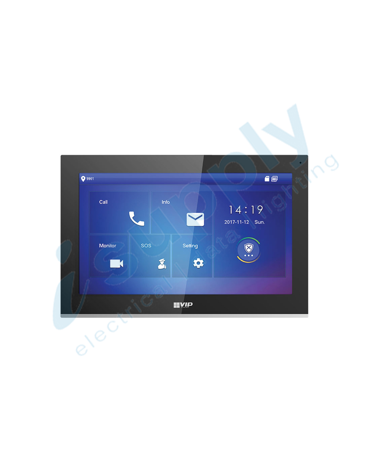 VIP Vision Residential Series Large IP Intercom Monitor (Black) INTIPMONGBL