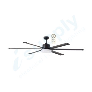 Martec Albatross 84" DC Ceiling Fan With Dimmable 24W LED Matt Tricolour Black - MAFML3MR + MAF210M