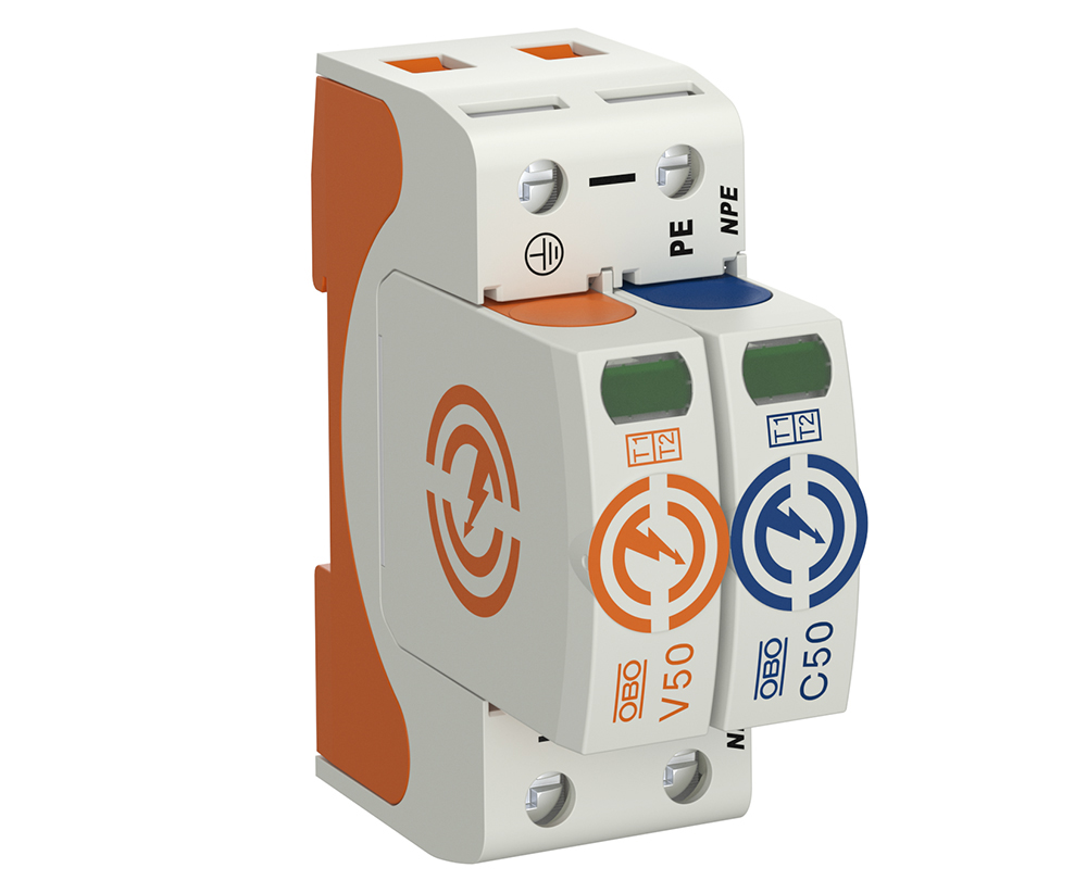 OBO Bettermann SURGE DEV V50 TYPE 1+2 1P+N 50KA V50-1-NPE-280 x 1 /EACH