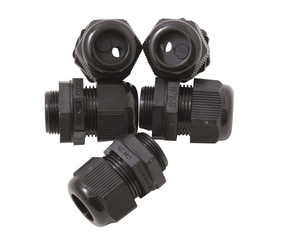 Cabac NYLON GLAND 9-18 WITH SOLAR INSERT 2X6MM GN25SO-2-6MM