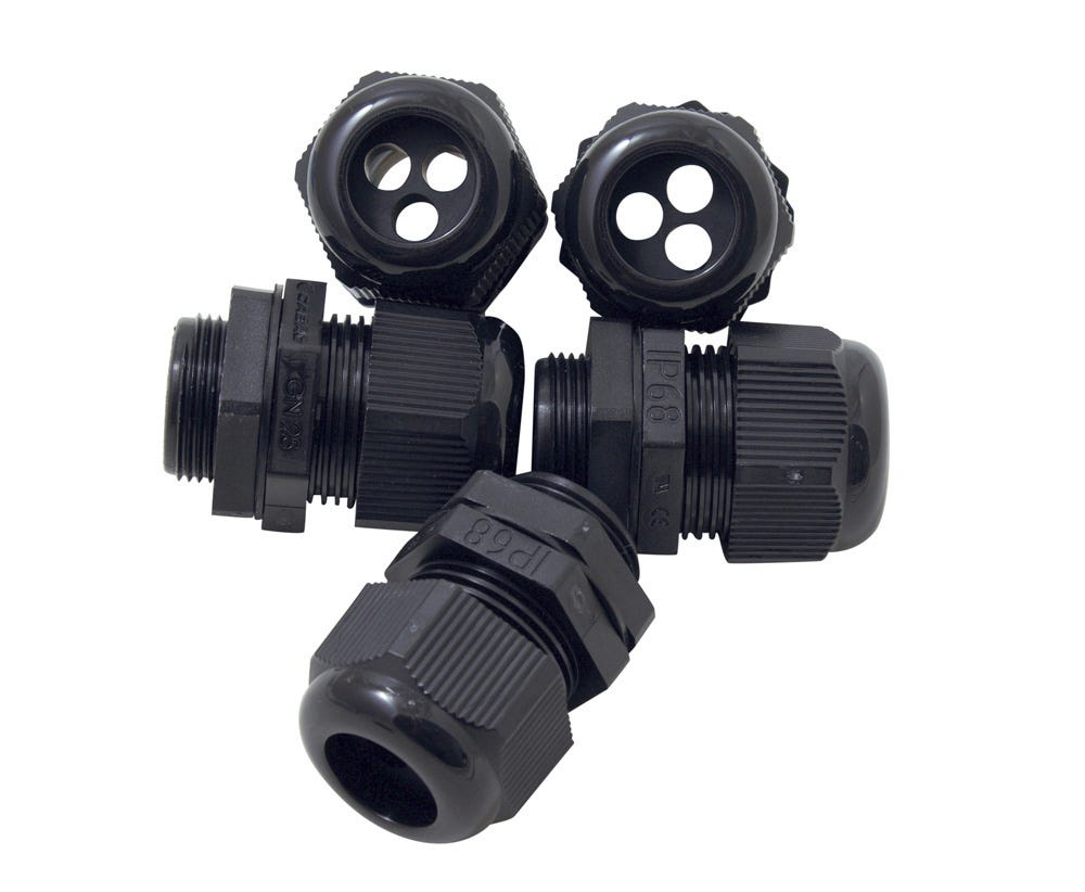 Cabac NYLON GLAND 9-18 WITH SOLAR INSERT 3X7MM GN25SO-3-7MM