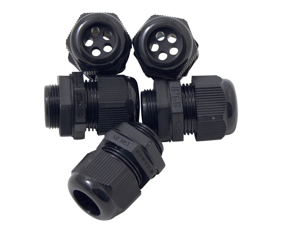 Cabac NYLON GLAND 9-18 WITH SOLAR INSERT 5X5MM GN25SO-5-5MM