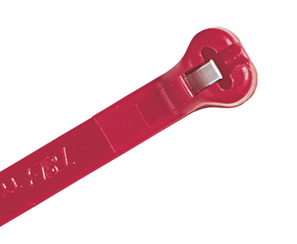 Ty-Rap PA6.6 C/TIE 180N 140X3.6MM RED 1000PK TY24M-2