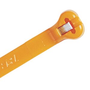 Ty-Rap PA 6.6 C/TIE 540N 340X7MM ORANGE 500PK TY27M-3