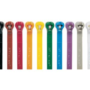 Ty-Rap PA 6.6 C/TIE MULTI CLR 186X4.8MM 100PK TY525M-CLRS