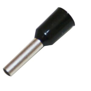 Cabac BOOT LACE PIN 1.5MM2-BLACK HF BLP150 x 100