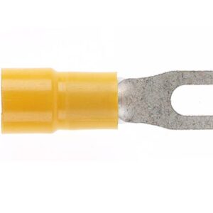 Cabac FORKED SPADE 4MM YELLOW FS5.5-4 x 50
