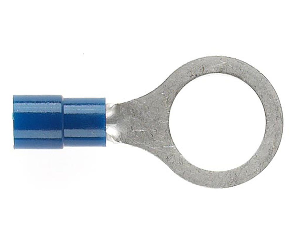 Cabac BLUE RING TERMINAL 10MM STUD RT2-10 x 25