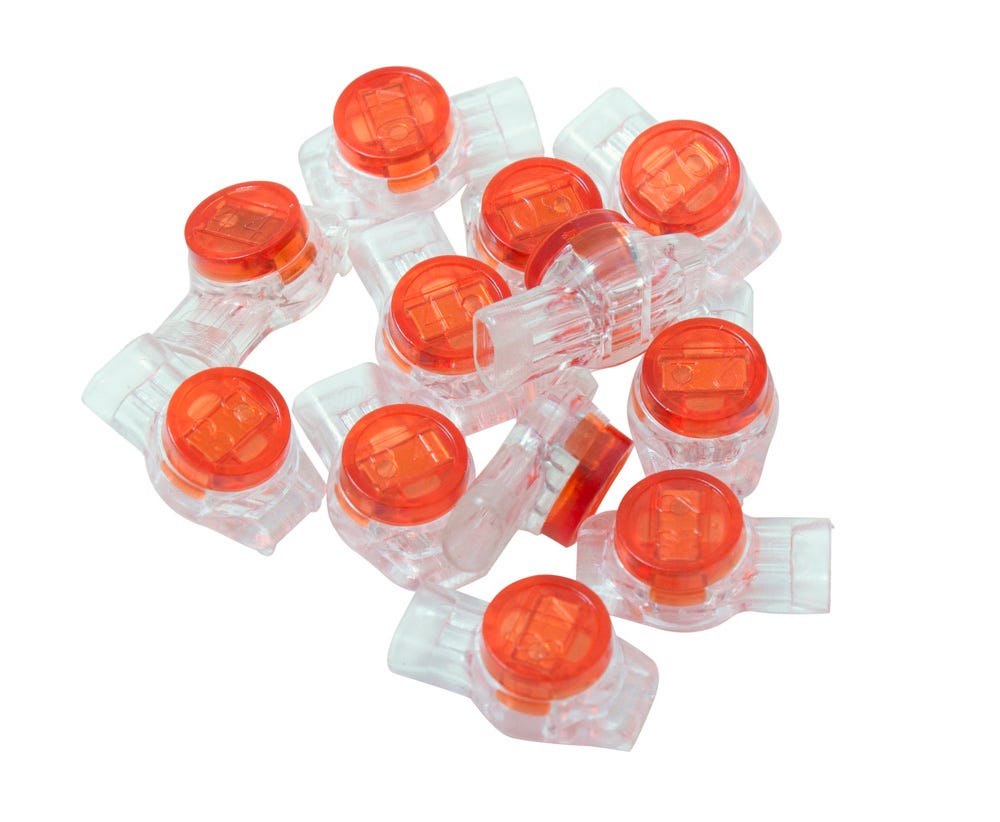 Cabac TELECOM SPLICE CONNECTORS RED 3W 100PCS 374CUR2-C