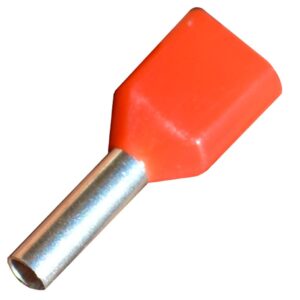 Cabac TWIN PRE-INS 2 X 1MM2 RED HF BLPT100 x 100