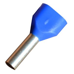 Cembre TWIN PRE-INS 2X2.5MM2 BLUE HF BLPT250 x 100