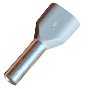 Cembre TWIN PRE-INS 2X4.0MM2 GREY HF BLPT400 x 50