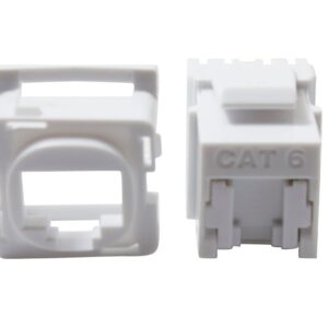 Cabac JACK SHUTTERED CAT6 K/110 WHITE J6/10-SH x 10