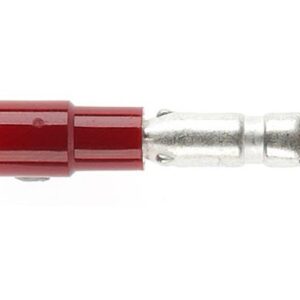 Cabac MALE BULLET 4MM RED DG MBC1.25DG x 100