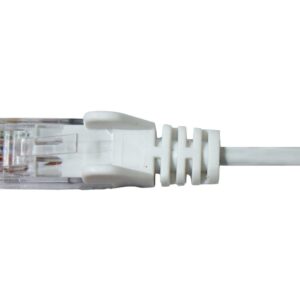 Cabac PATCH LEAD CAT6 28AWG WHITE 1.5M SLIM PLC6WH1.5SL