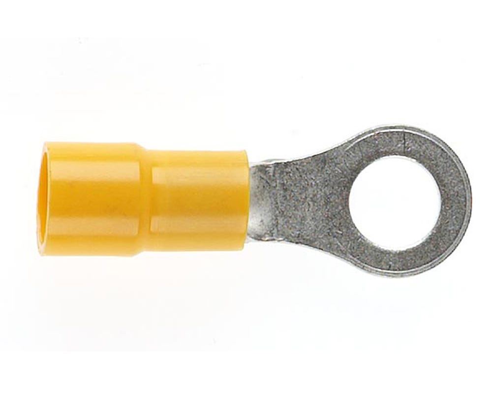 Cabac YELLOW RING TERMINAL 6MM STUD RT5.5-6 x 25