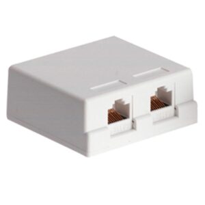 Cabac SURFACE MOUNT BOX 2 WAY CAT6 SMBC62