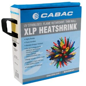 Cabac HEATSHRINK THIN WALL 12.7MM BLACK 10MBOX XLP13BK-10M