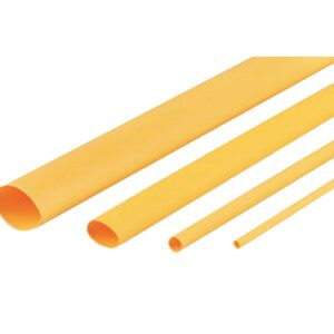 Cabac HEATSHRINK THIN WALL 2.4MM YELLOW 1.2M XLP2.5Y/4FT