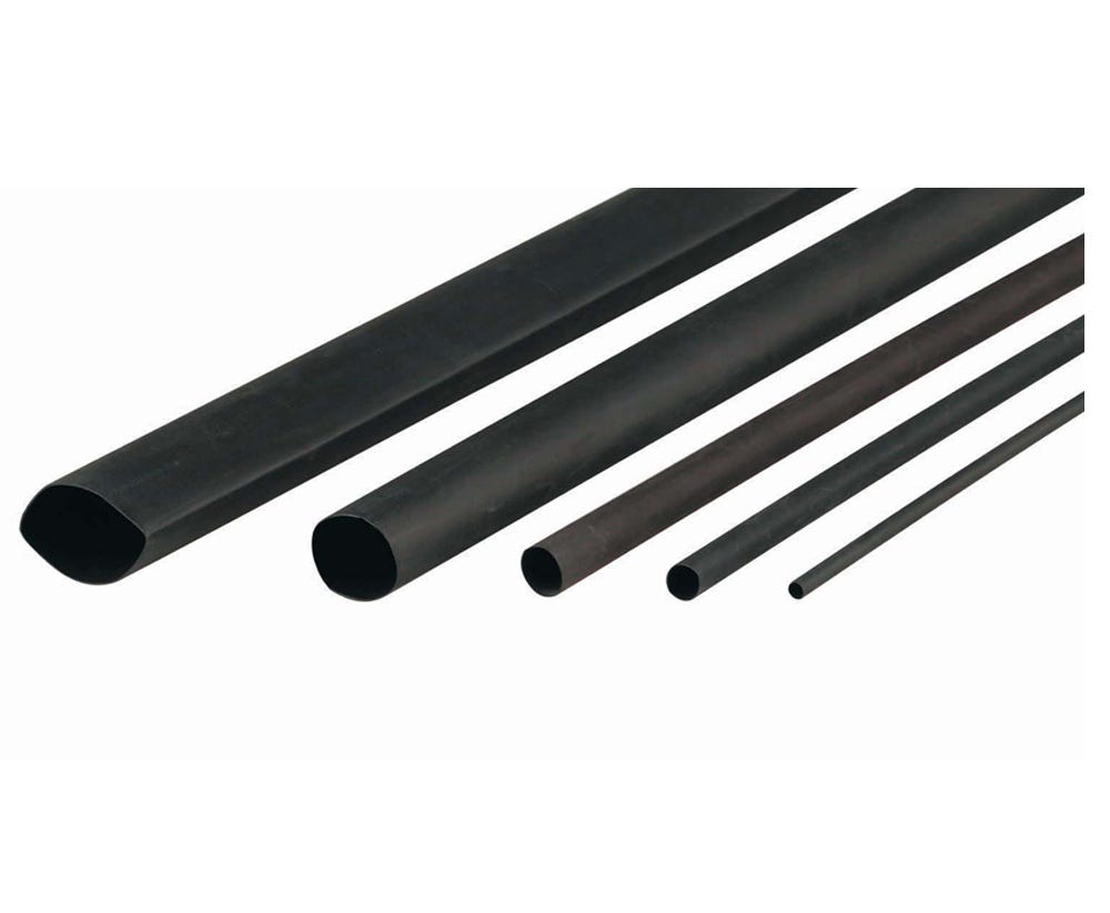 Cabac HEATSHRINK THIN WALL 4.8MM BLACK 1.2M XLP5BK/4FT