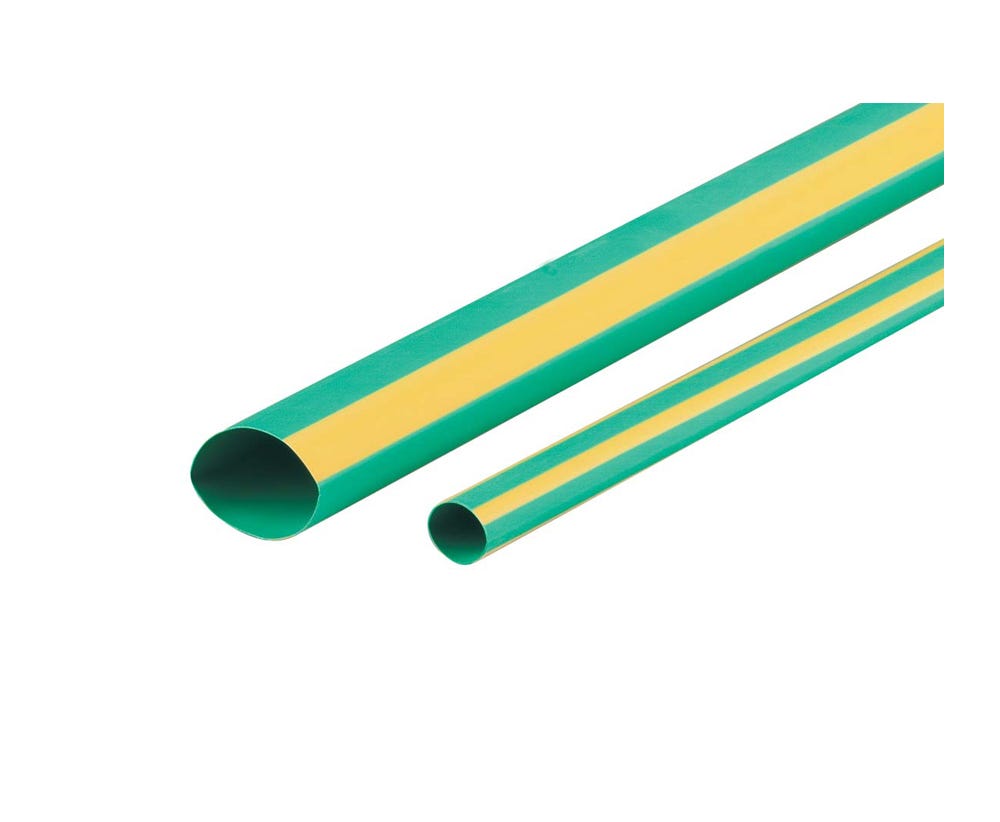 Cabac HEATSHRINK THIN WALL 6.4MM YELGRN 5MBOX XLP7YG-5M