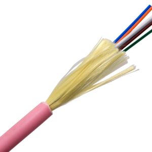 MSS Fibre 6F INDOOR/OUTDOOR RISER OM3 PINK RAL3015 CAB-IOR-06-MM3-PK