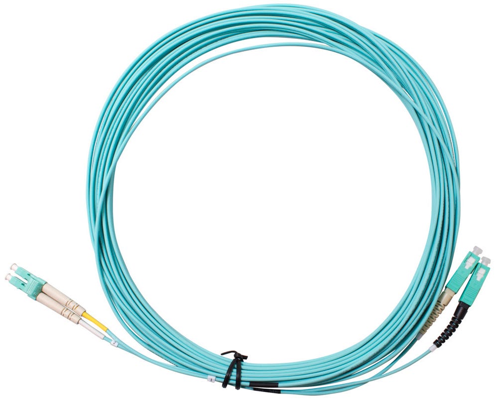MSS Fibre SC-LC DUPLEX OM3 PATCHLEAD - 10 MTR DSCLC10M-MM3