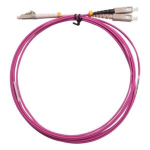 MSS Fibre SC-LC DUPLEX OM4 PATCHLEAD - 5 MTR DSCLC5M-MM4