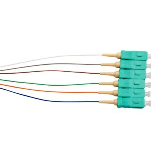 MSS Fibre SC OM3 50UM PIGTAILS - 900UM 2M C6PK PSC2M/900-MM3-C6