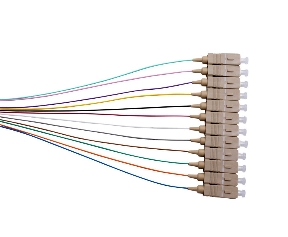 MSS Fibre SC OM4 50UM PIGTAILS - 900UM 2M C12PK PSC2M/900-MM4-C12